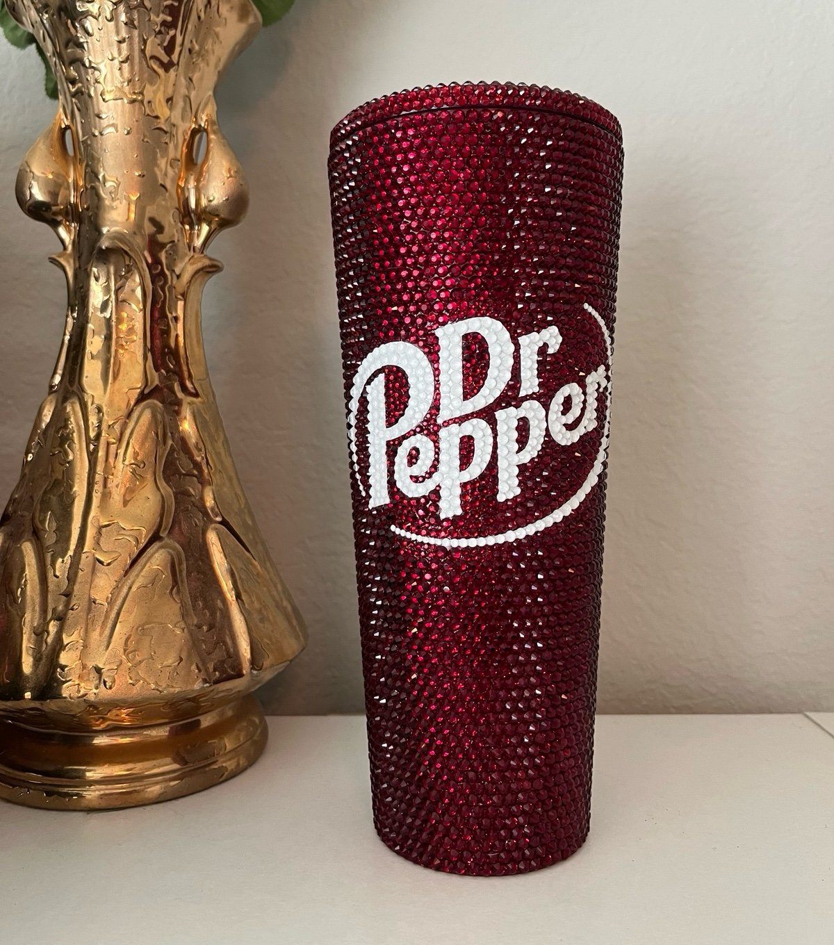 Dr. Pepper tumbler rhinestone