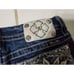 Womens MISS ME Mid Rise Easy Bermuda Jeans Shorts Denim 29 Floral Crystal Bling