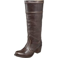 Frye 77231 'Jane' Dark Brown Antique tall Riding Heeled Boots Size 6.5
