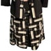 NWOT PRE SE by Carlisle 100% Wool Black Cream Eyelash Pleated Skirt Size 8