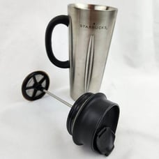 Vintage Starbucks 2003 Stainless Steel French Press 16oz Travel Tumbler