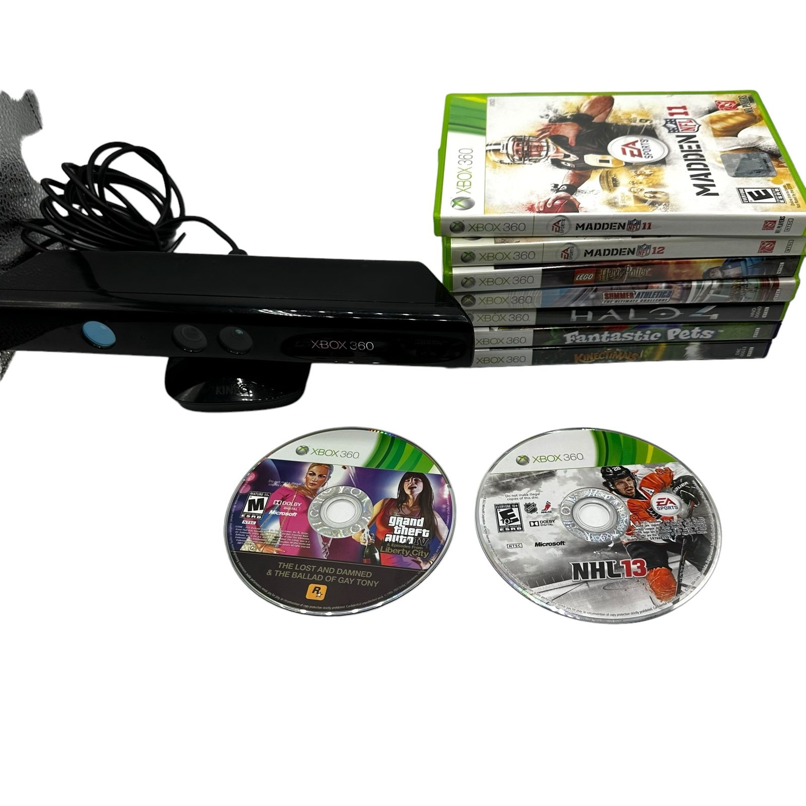 Kinect Bundle for Xbox 360 Sensor CIB 9 Video Games