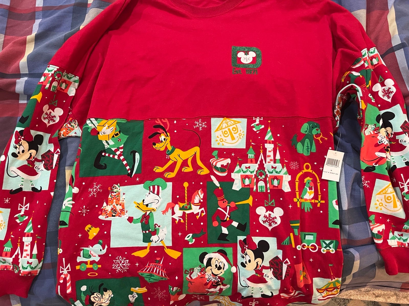 NWT Disney Parks Christmas Spirit Jersey