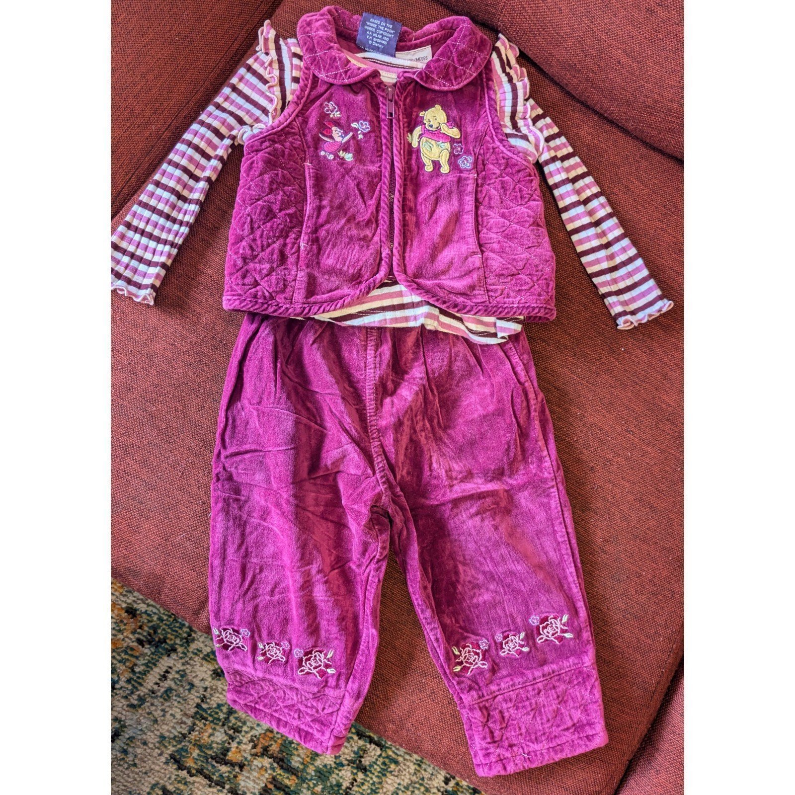 Vintage Winnie the Pooh Toddler Rare Matching Set