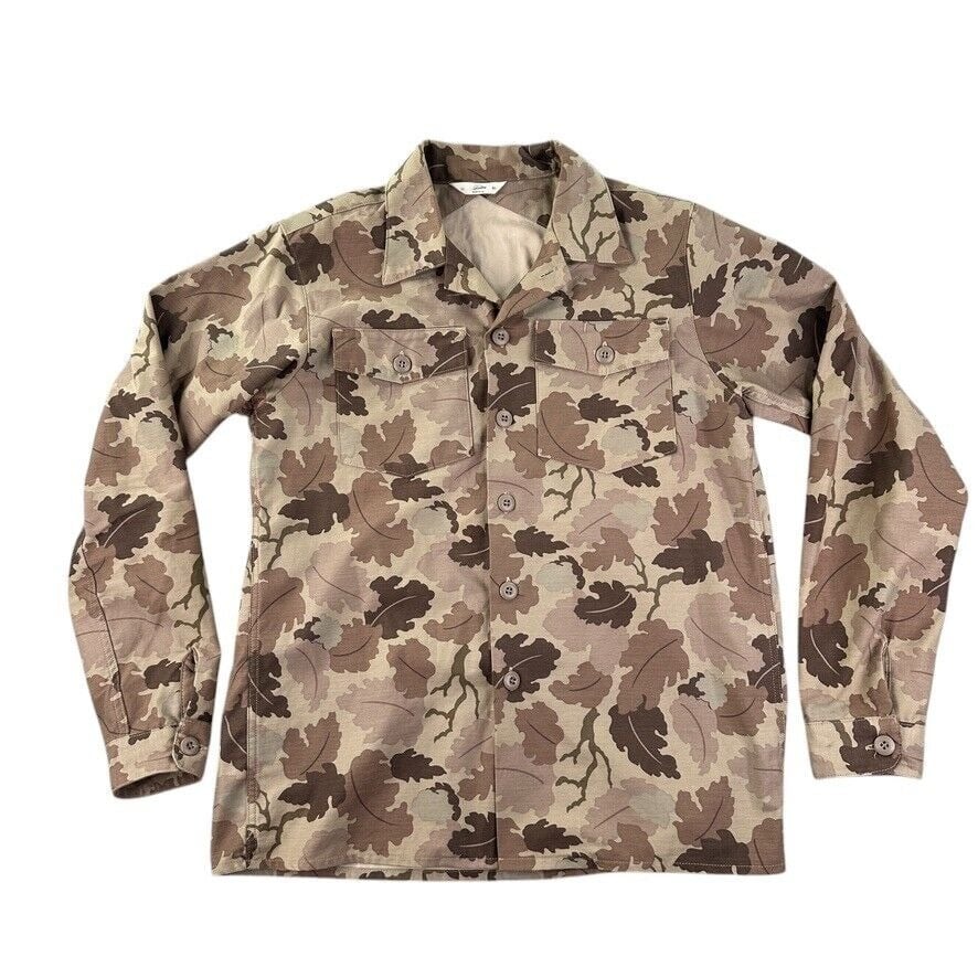3sixteen Shirt Mens XL Brown Camo Button Up Fatigue Over Shirt Designer USA
