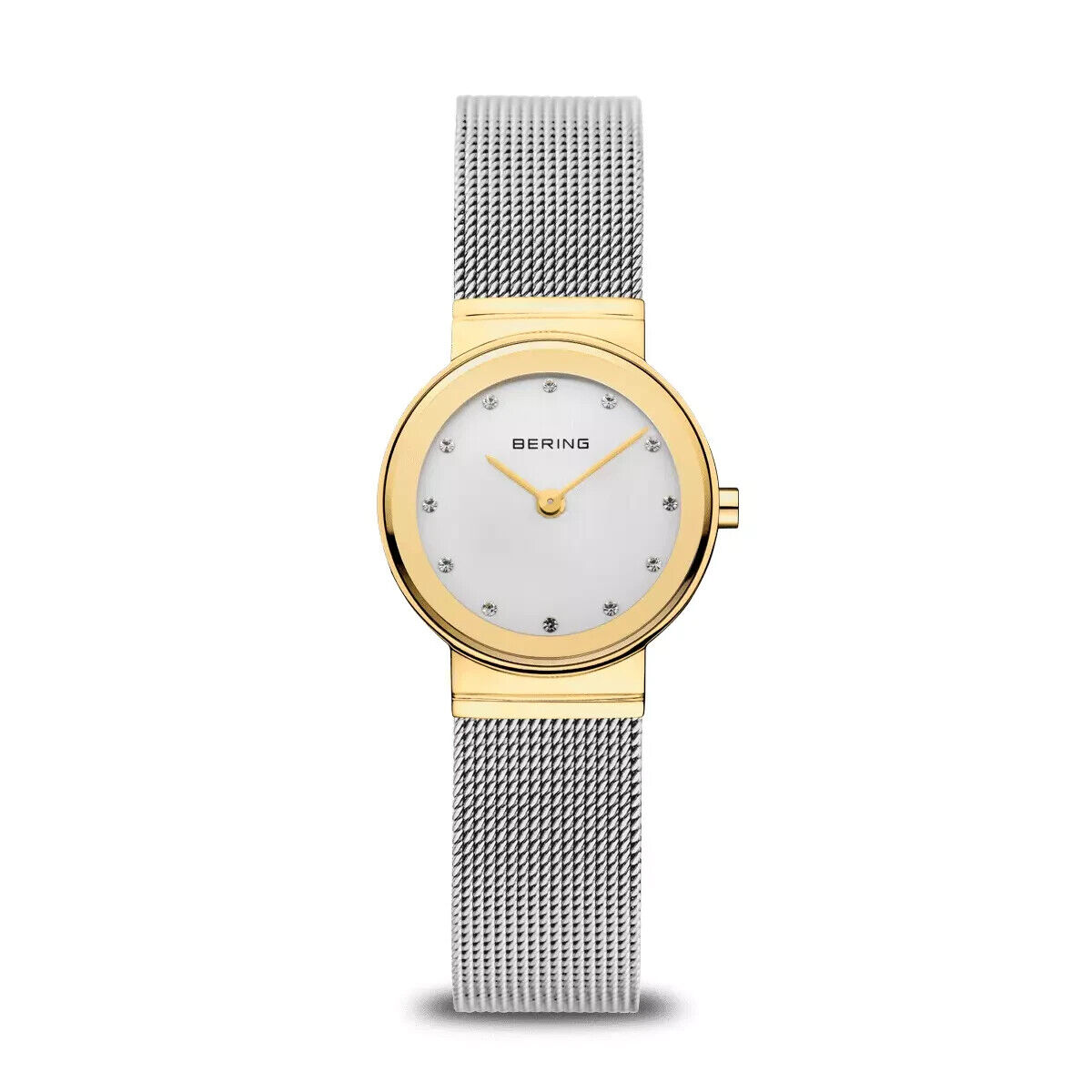 Bering - Classic Gemmed Stainless Mesh Women's Quartz Watch - 10126-001