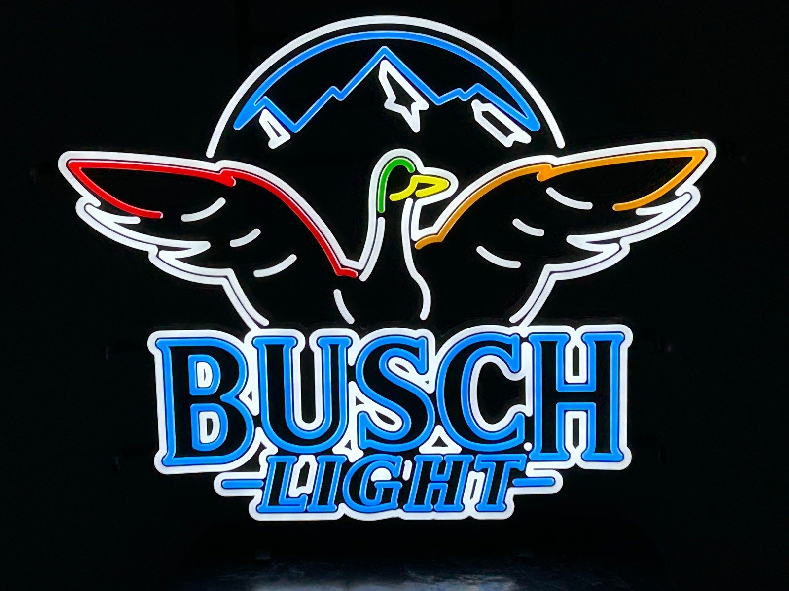 Busch Light Duck LED Bar Sign Man Cave Garage Decor Light