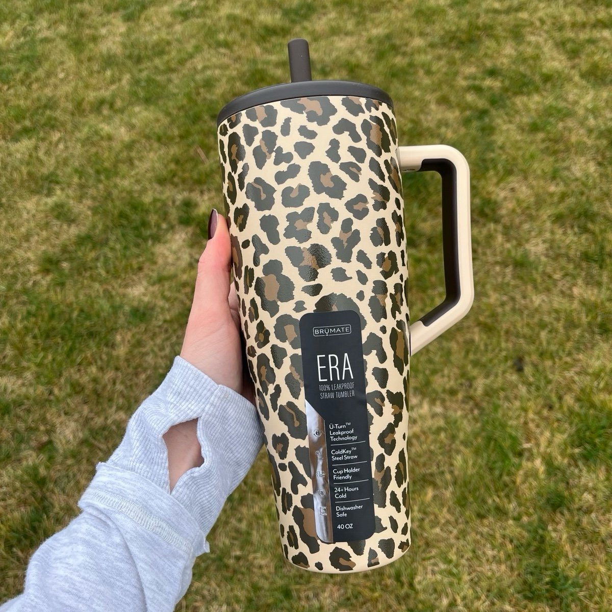 BrüMate Limited Edition Leopard Latte Era 40 oz