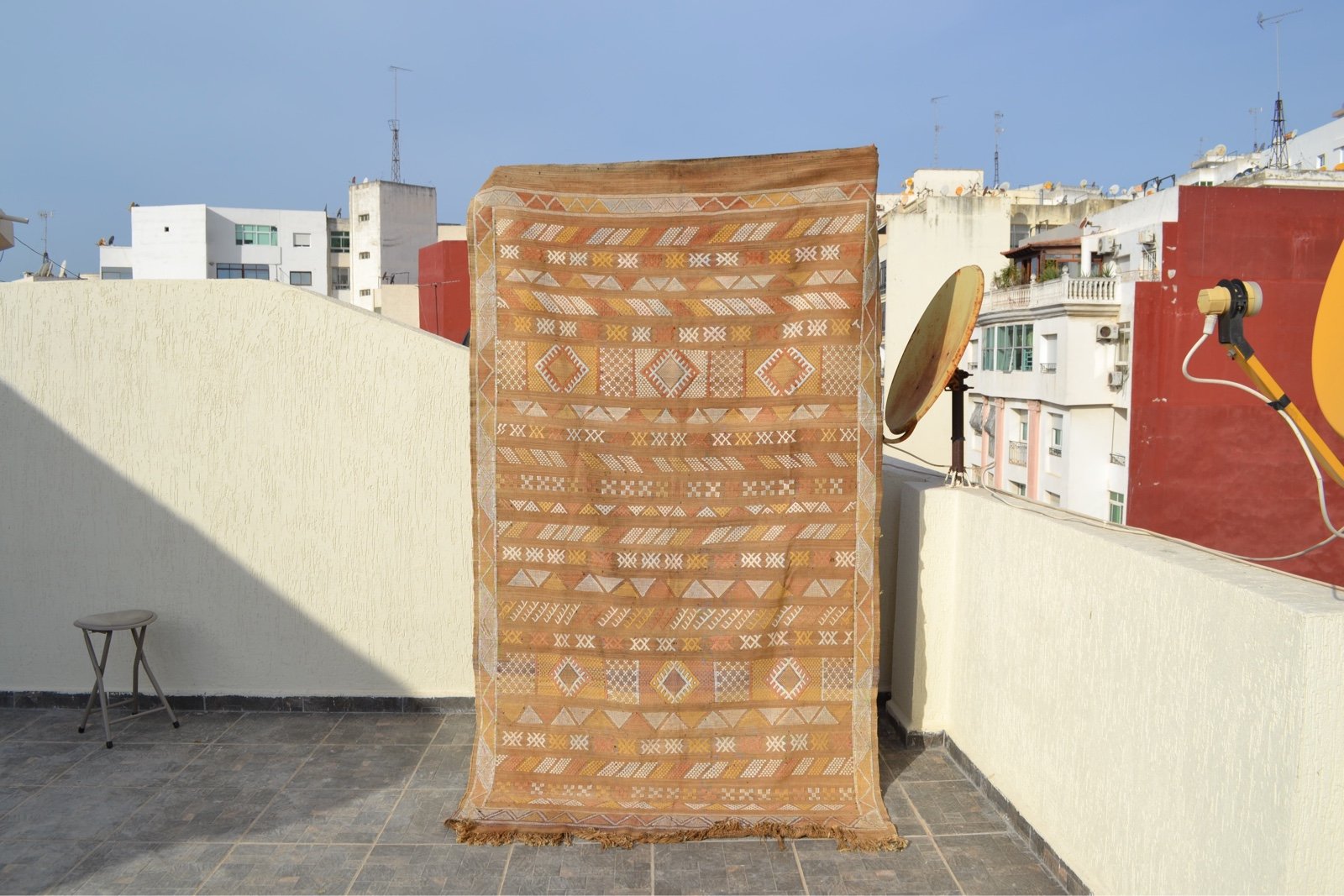 Handmade Flatweave Moroccan Rug