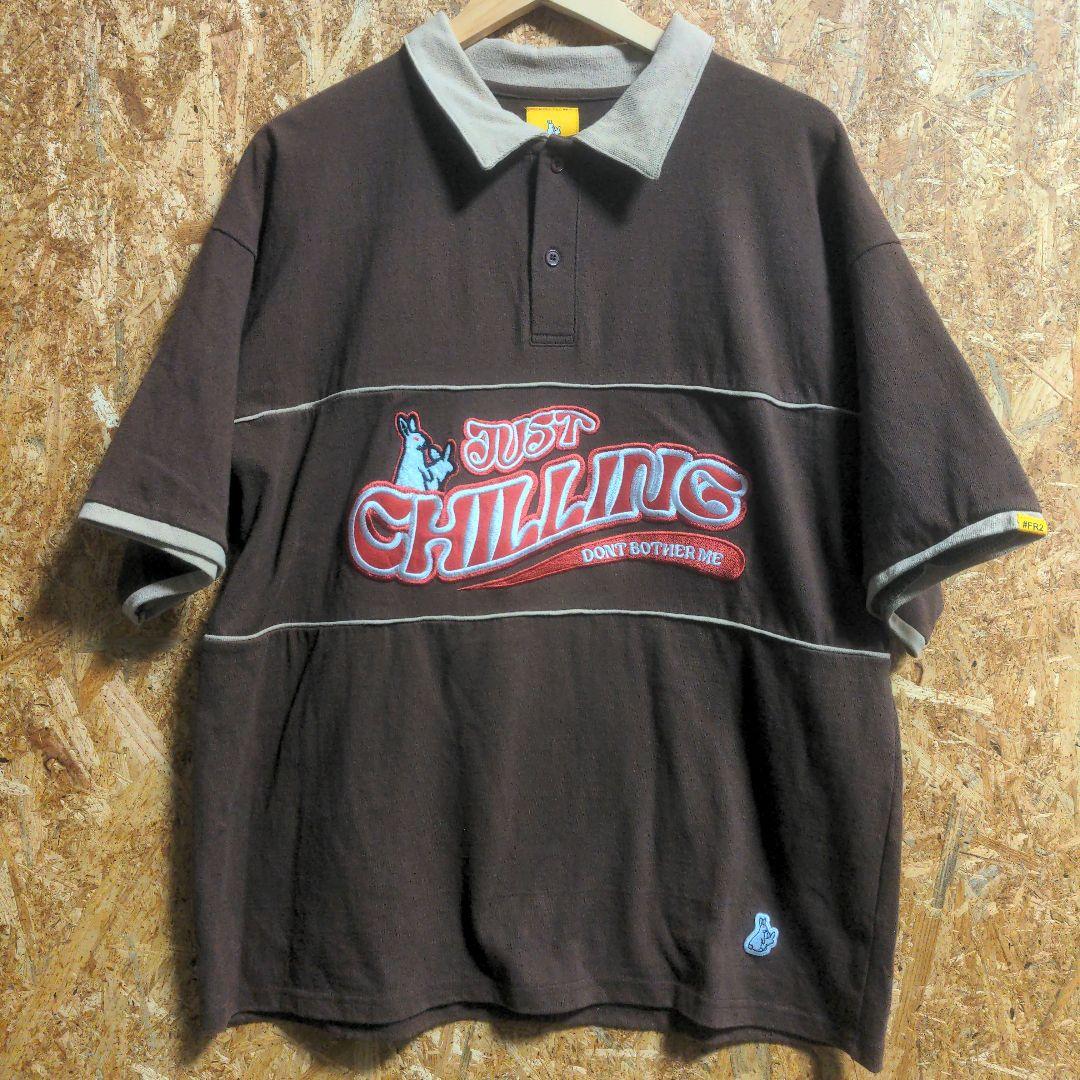 Rare Model Men's Vintage FR2 Polo Shirt L Embroidered Logo