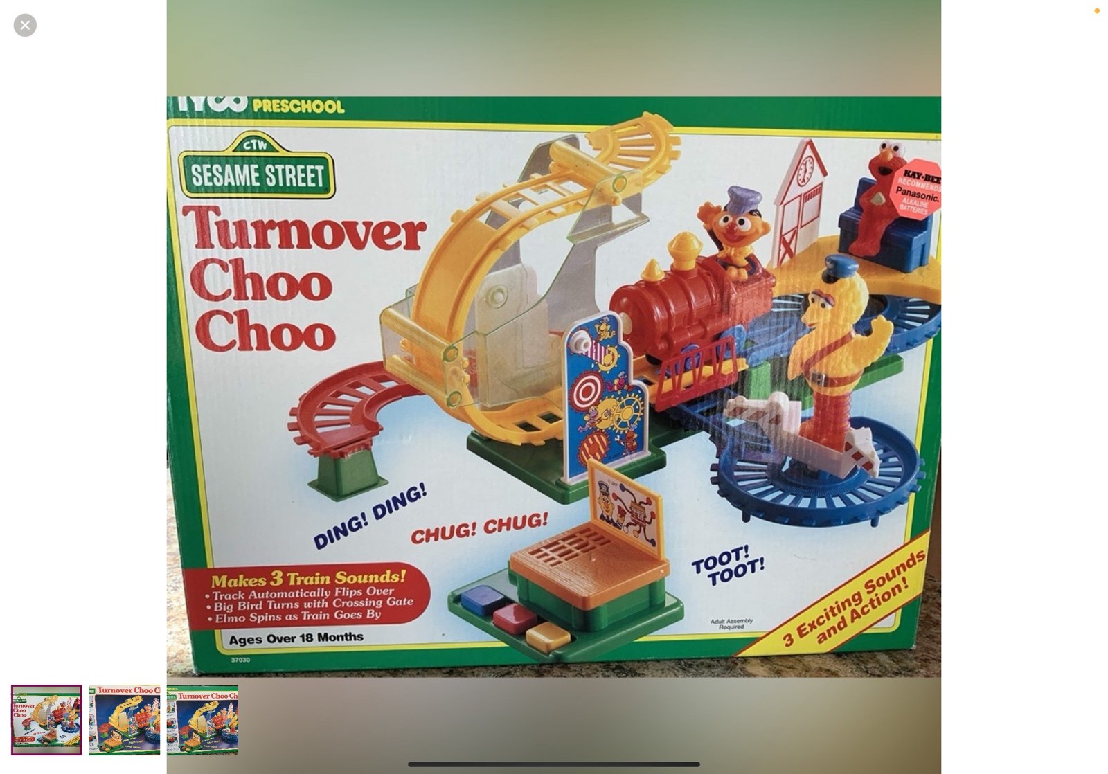 Vintage Sesame Street Turnover Choo Choo train Tyco Preschool Bert Ernie Elmo
