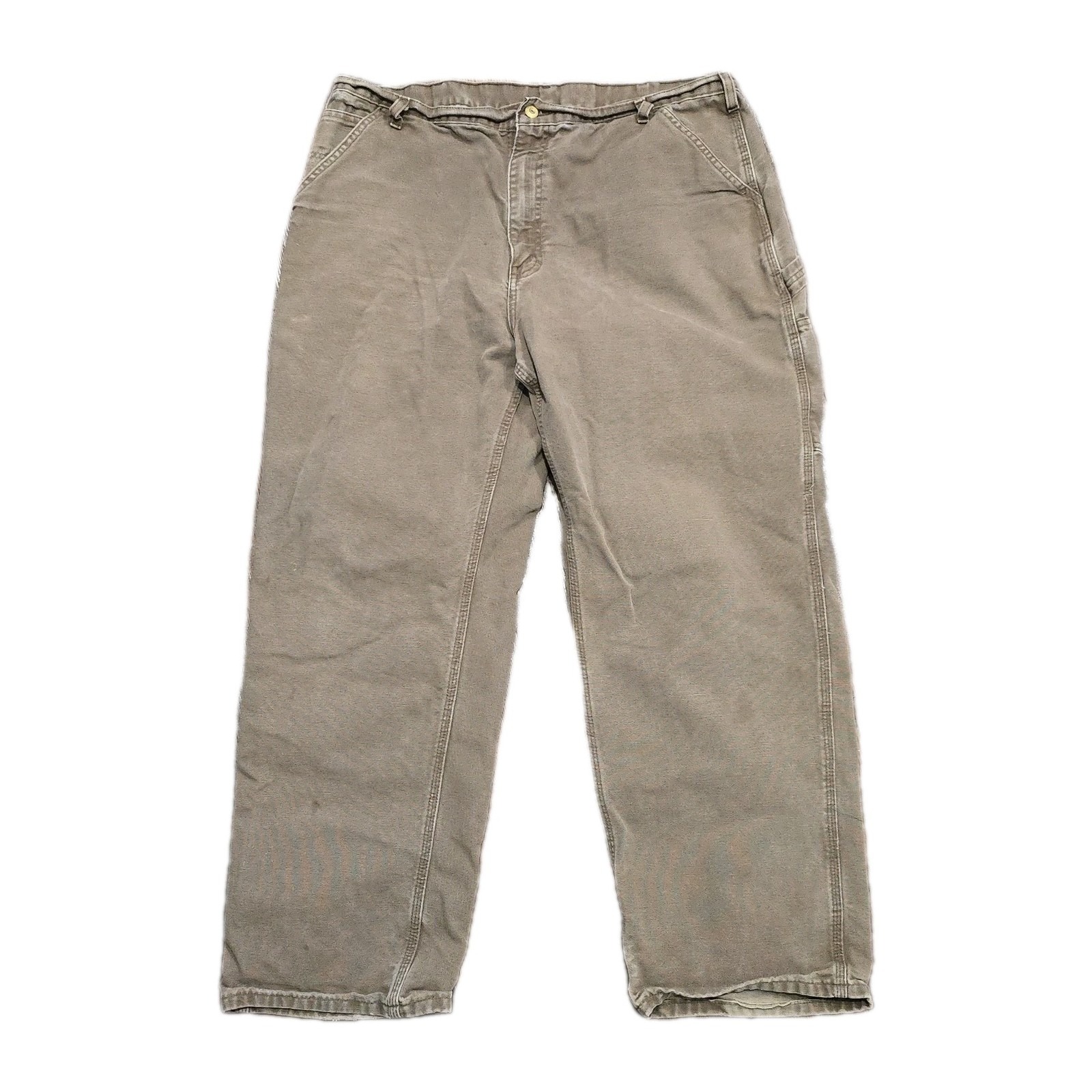 Carhartt B11 CHT Duck Canvas Work Pants 38x32 Chestnut Brown USA Fabric Distress
