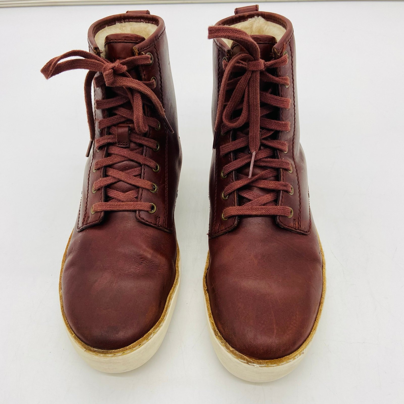 UGG MEN’s AUSTRALIA BOOT BRAUN CORDOVAN LEATHER SIZE 7.5