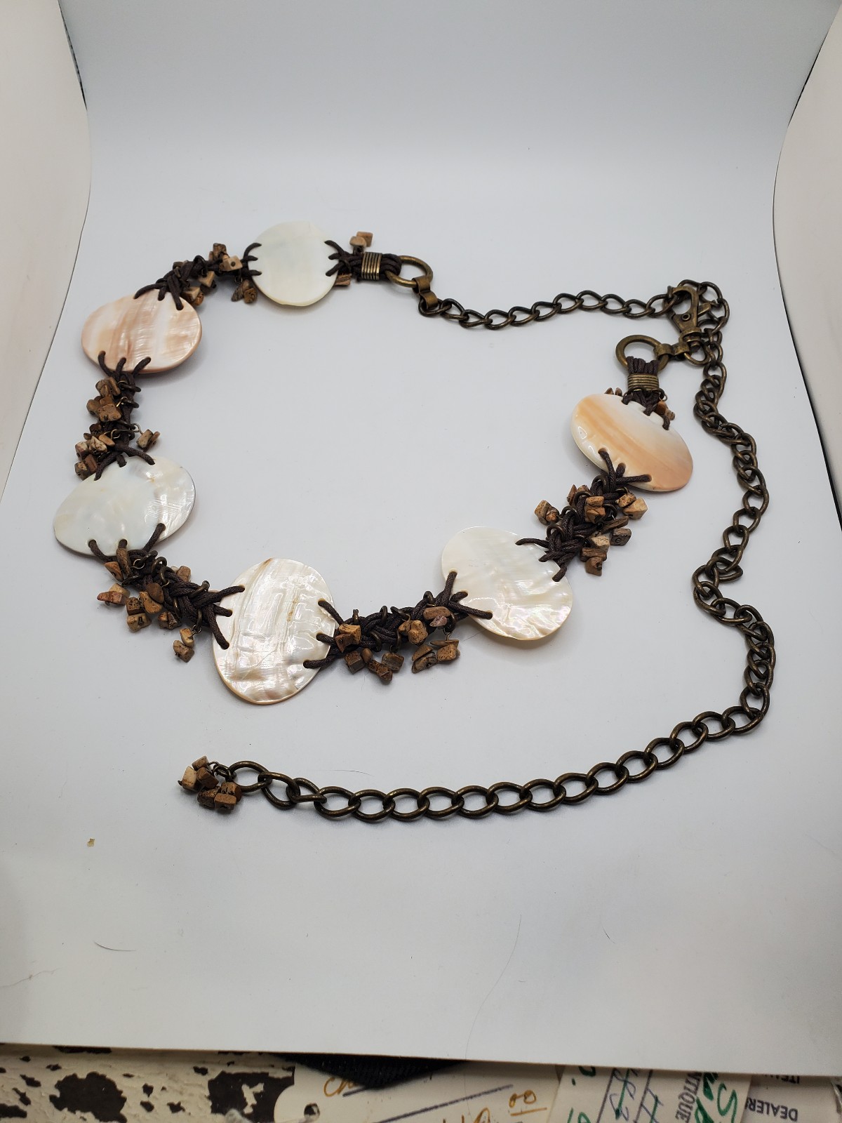 Vintage boho style chain belt