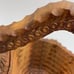 The Wooden Basket Co. Hand-carved Collapsible Wooden Basket (Very Unique Piece)