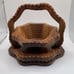 The Wooden Basket Co. Hand-carved Collapsible Wooden Basket (Very Unique Piece)