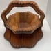The Wooden Basket Co. Hand-carved Collapsible Wooden Basket (Very Unique Piece)
