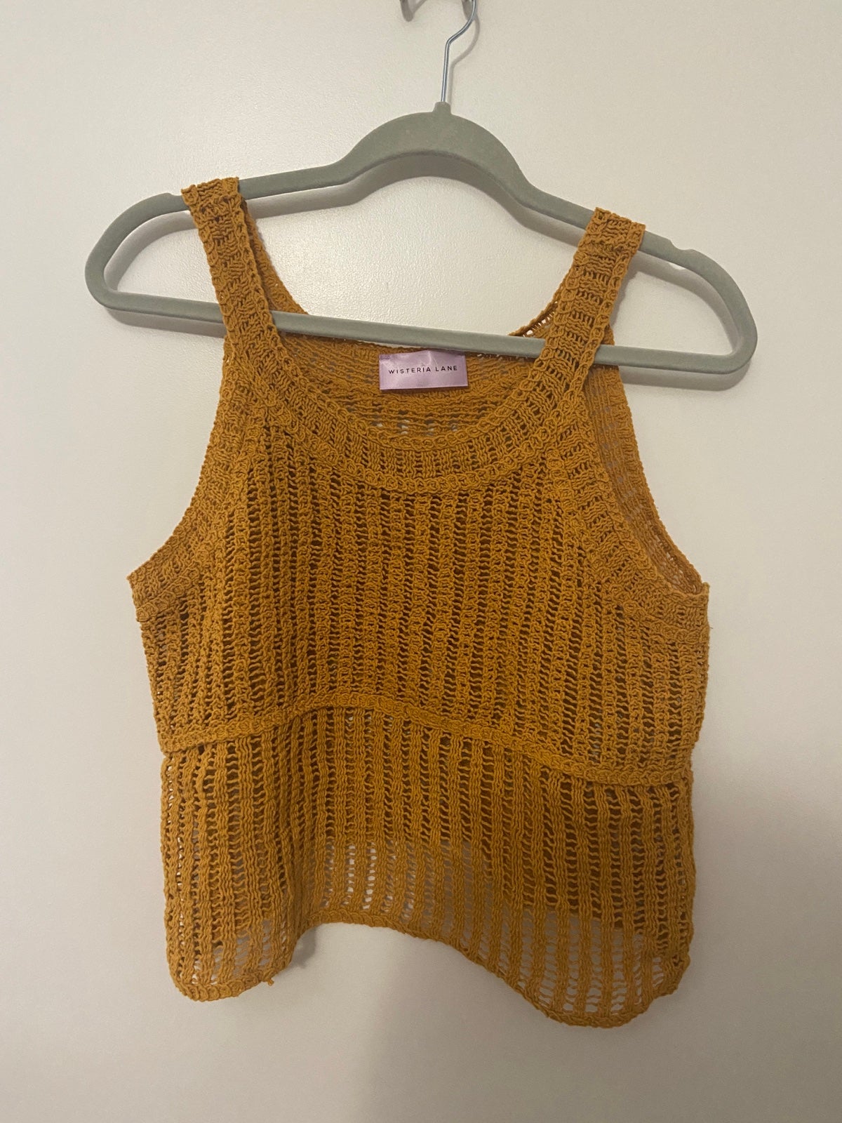 70s-Inspired Crochet Knit Top