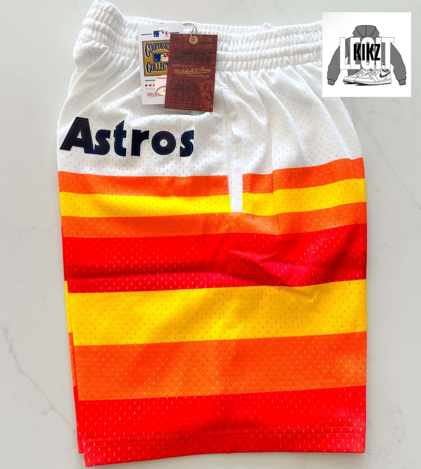 S - Men’s Mitchell and Ness Houston Astros Shorts - Brand New w Tags