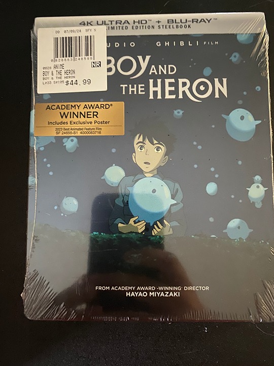The Boy And The Heron/Limited Edition Steelbook (4K Ultra HD+Blu-ray, 2023) NEW