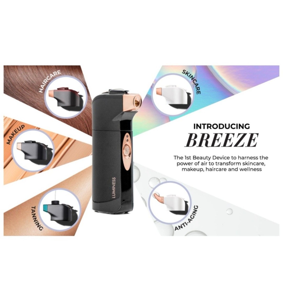 Luminess Breeze 2 Rechargeable Makeup/Skincare Airbrush System 2 Speed NWT White