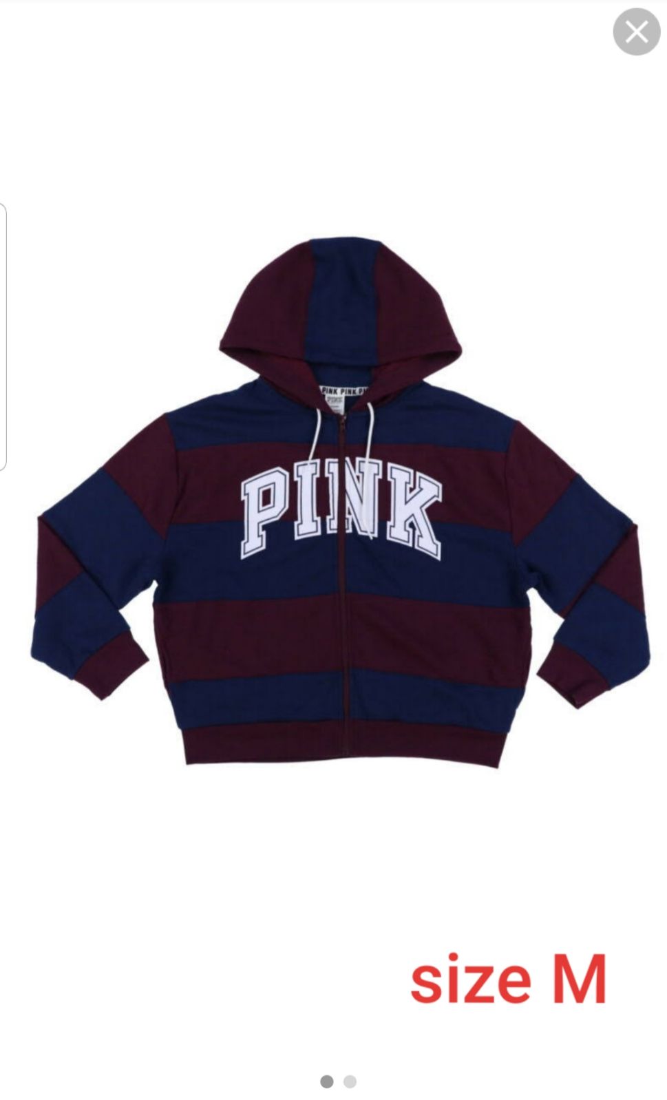 vs pink full zip hoodie