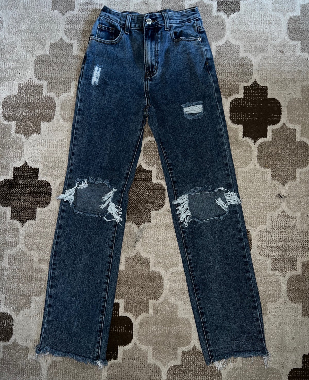 wide leg mom jeans