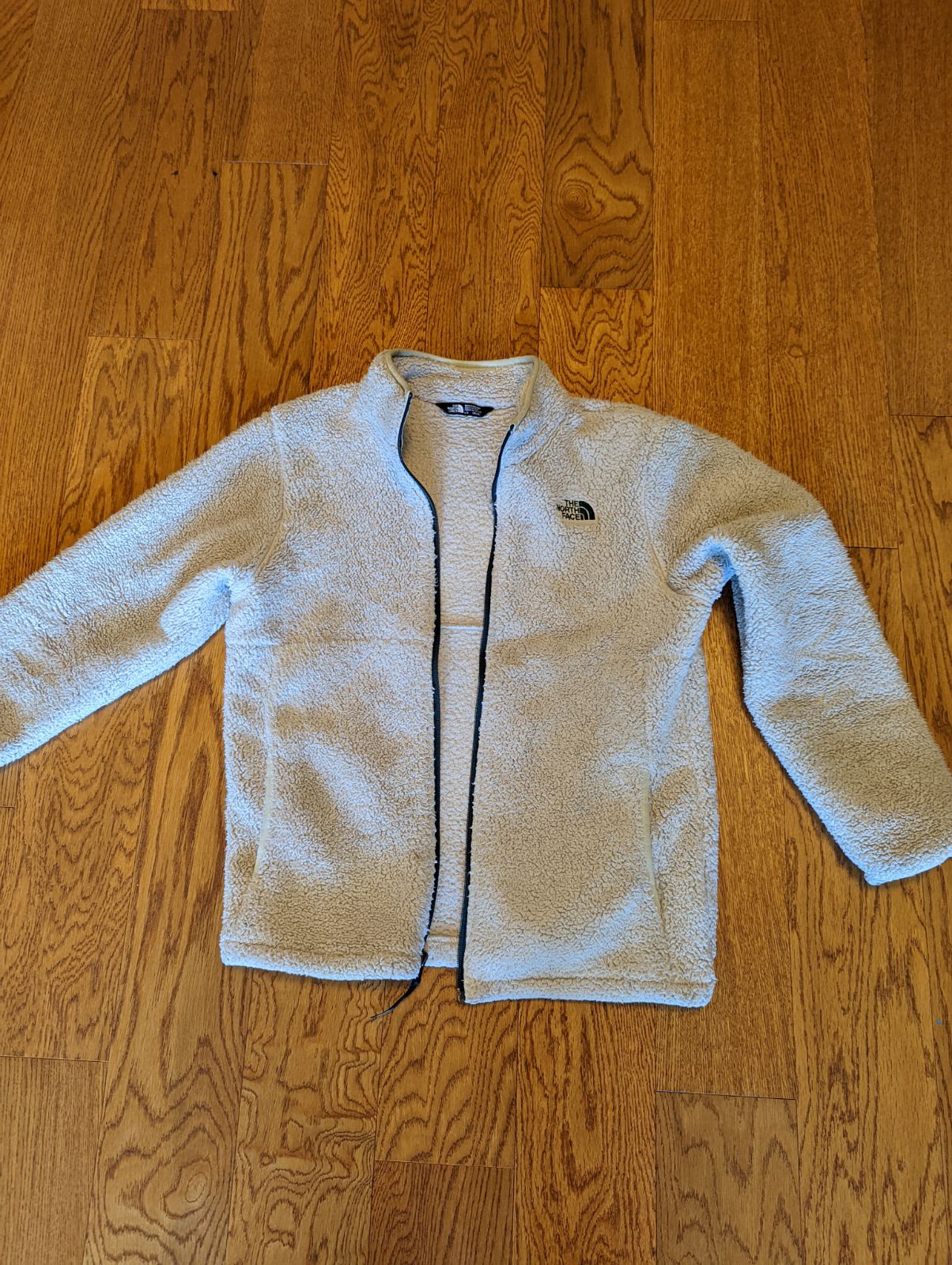 North face zip up fleece jacket boys large