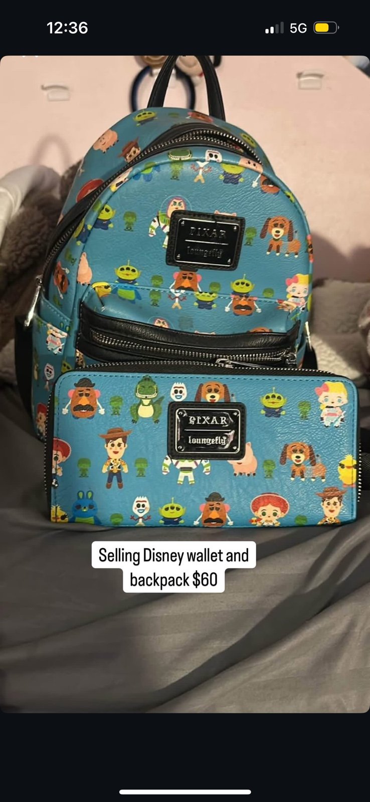 Pixar - toystory Loungefly backpack and wallet
