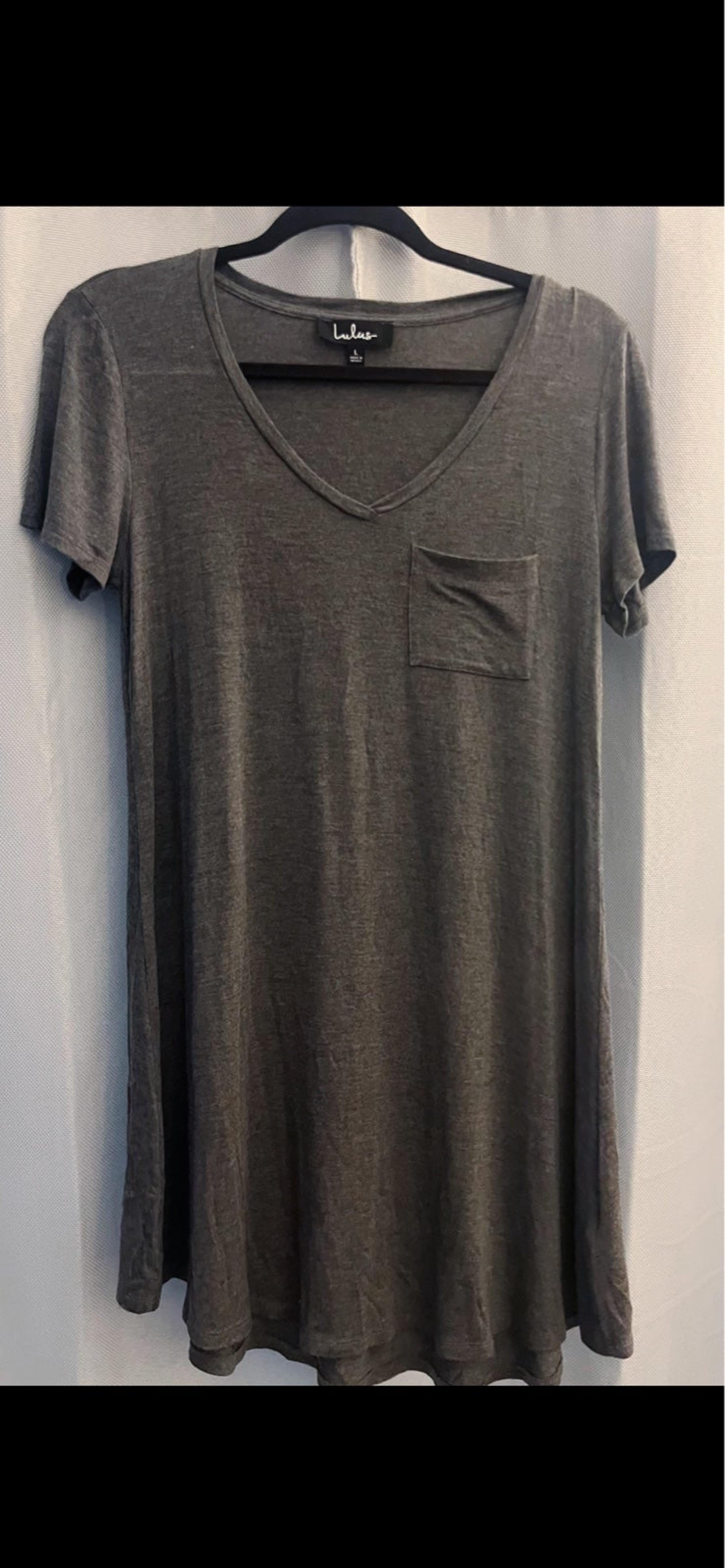 Lulus Better Together Grey Shirt Dress