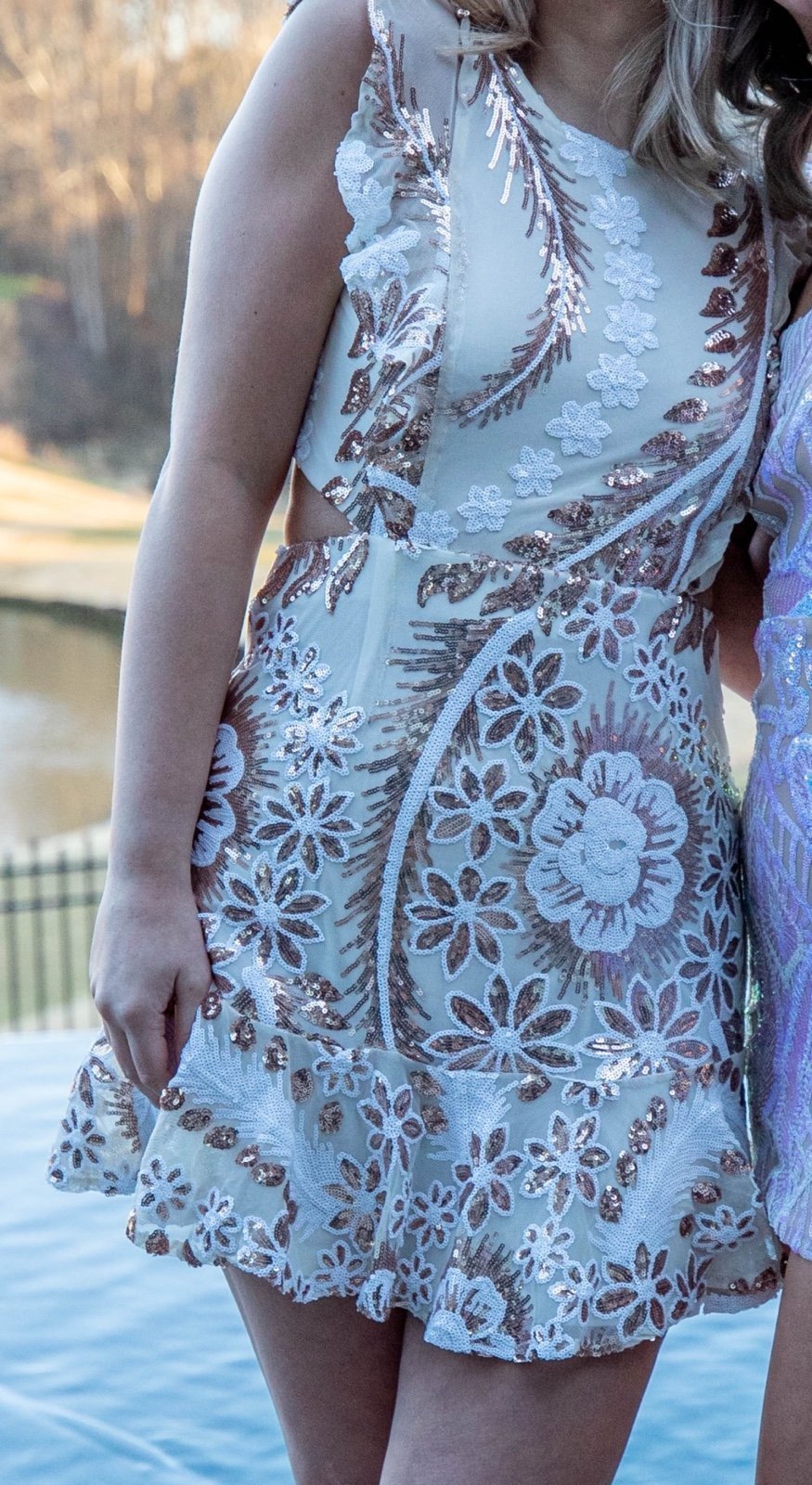 Selfie Leslie Open Back Short Dress