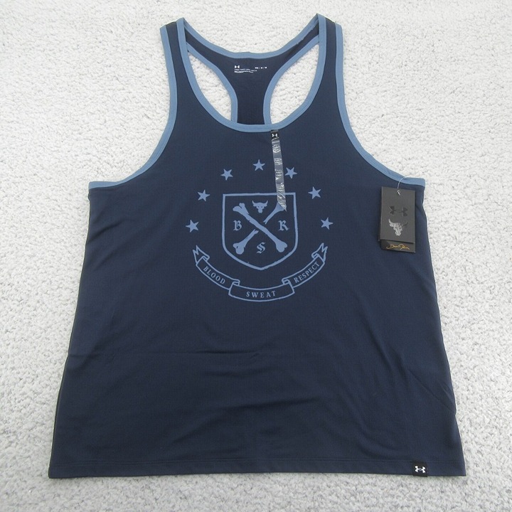 Under Armour Project Rock Blood Sweat Respect Tank Top Mens Size Medium NEW