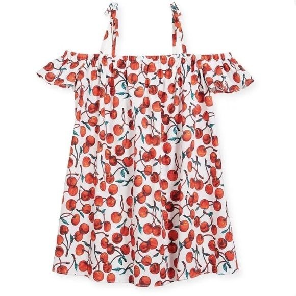 Milly Minis Girls Cherry Eden Cold Shoulder Size 12