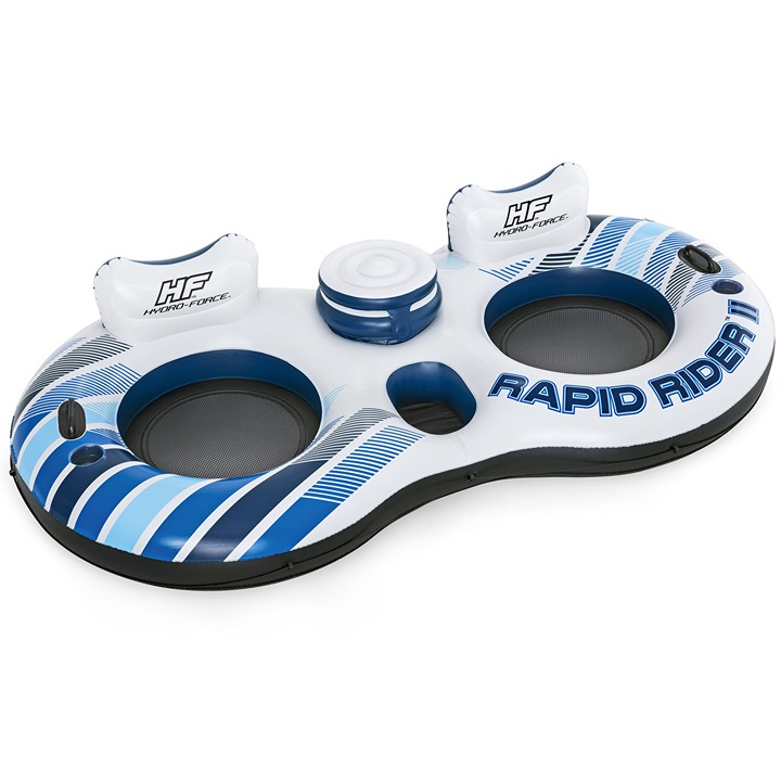 Bestway Hydro-Force Rapid Rider Inflatable Double River Tube Color Varies Bestway Hydro-Force Rapid Rider Inflatable Double River Tube Color Varies