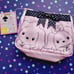 Sanrio Vintage Brunch & Lunch doll pink cosmetic stationery bag purse vtg new