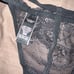 Victoria’s Secret Black Lace Corset Bustier Garter - w/ V-String - L - NWOT