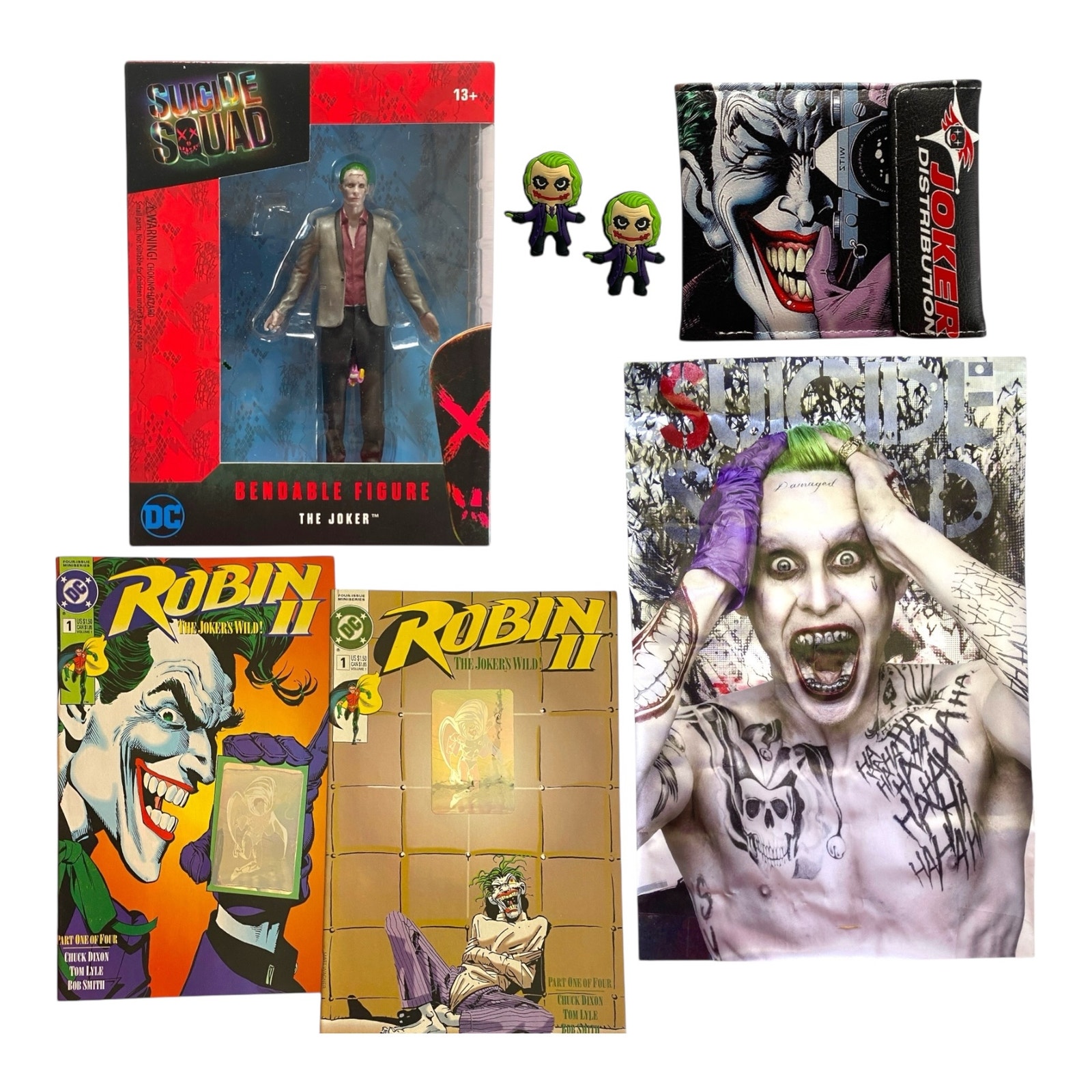 The Joker Gift Set Toy Bundle – Suicide Squad, Robin Comics, Poster, Wallet