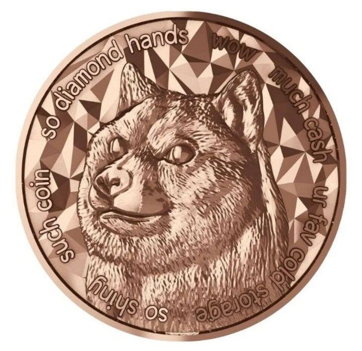 1 Oz Copper Dogecoin 20 pack Mint