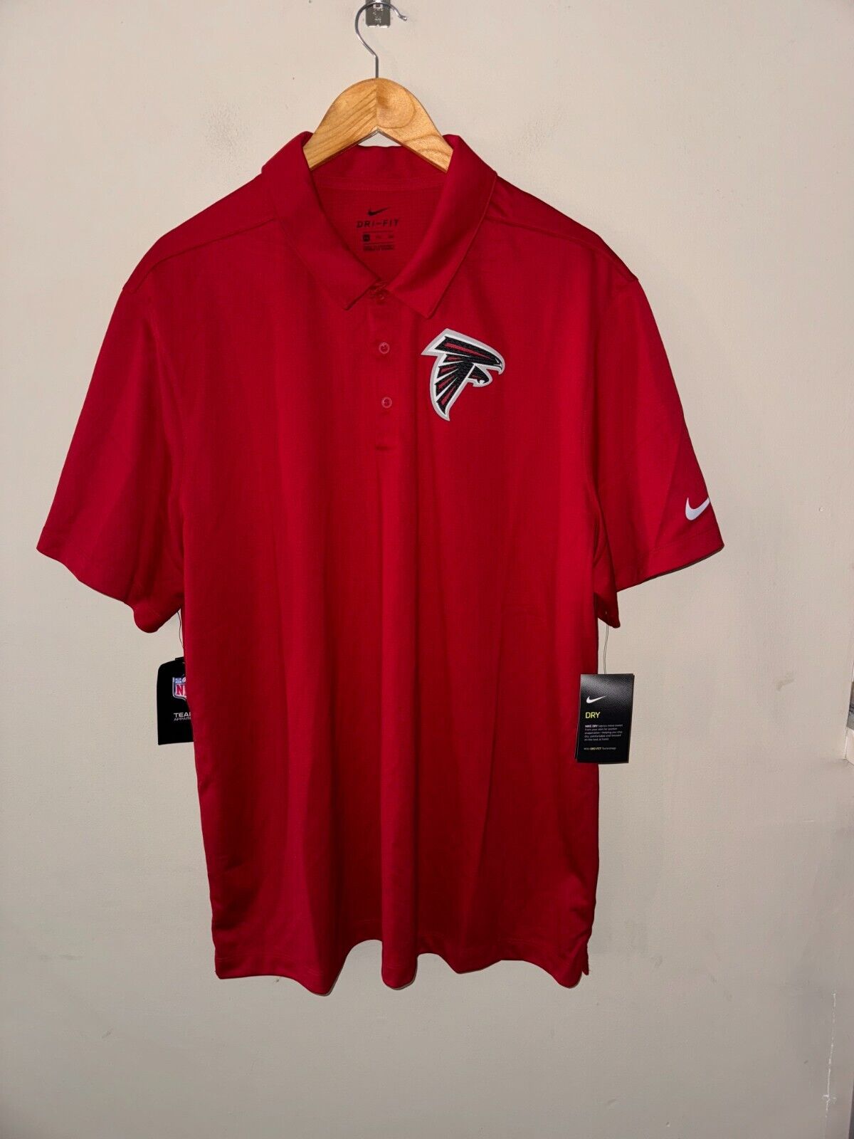 Nike Men’s Atlanta Falcons Sideline Team Issue Dri-FIT Polo Shirt Size 2XL NEW