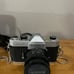 Yashica TL Electro + Yashinon 50mm 1.9 prime lens, and a vintage carrying case