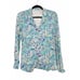 Lilly Pulitzer Long Sleeve Button Up Pajama Top Melon Fig Tint Monkey Sea XS