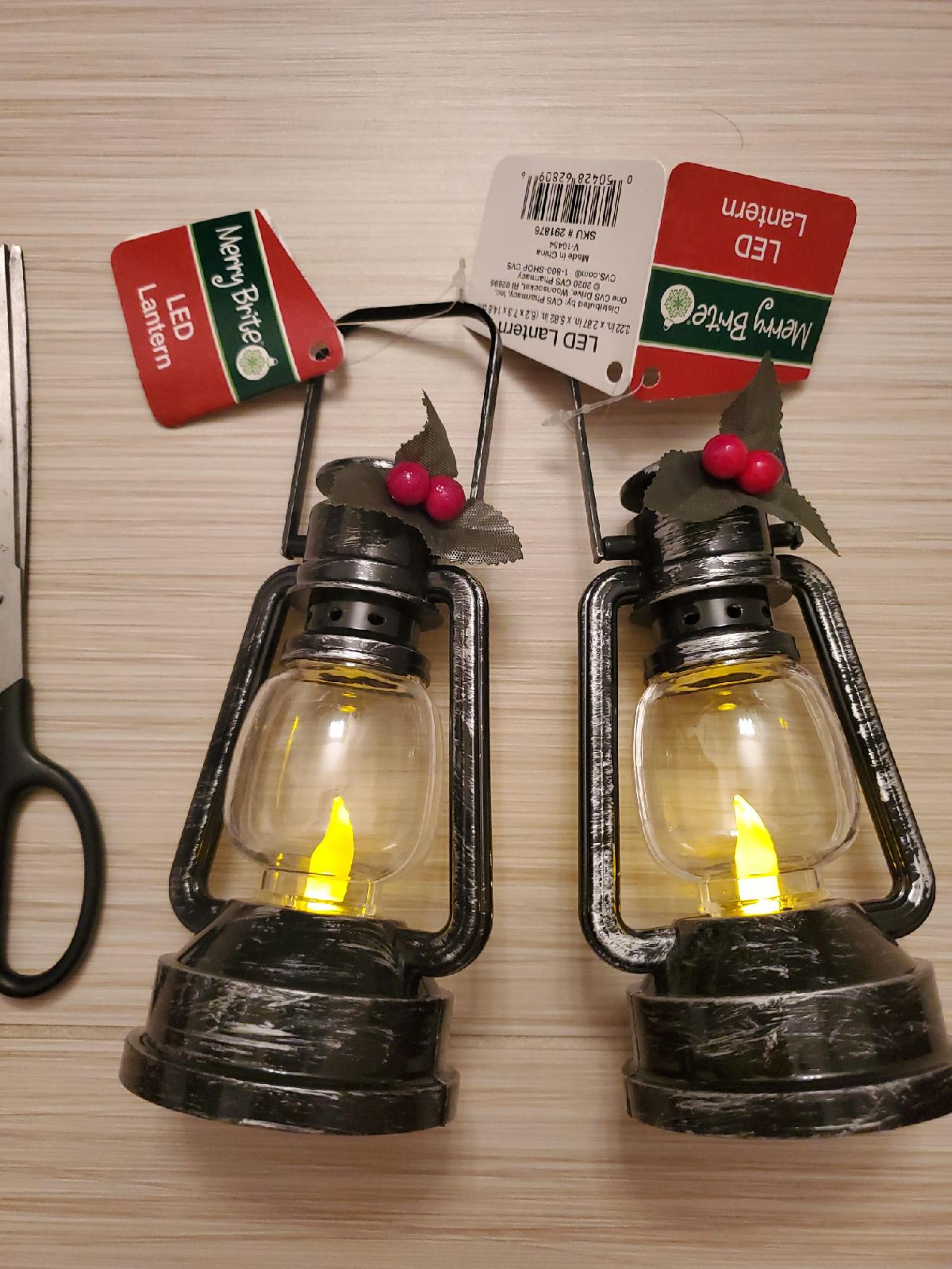 LED flame Lanterns lot set of 2