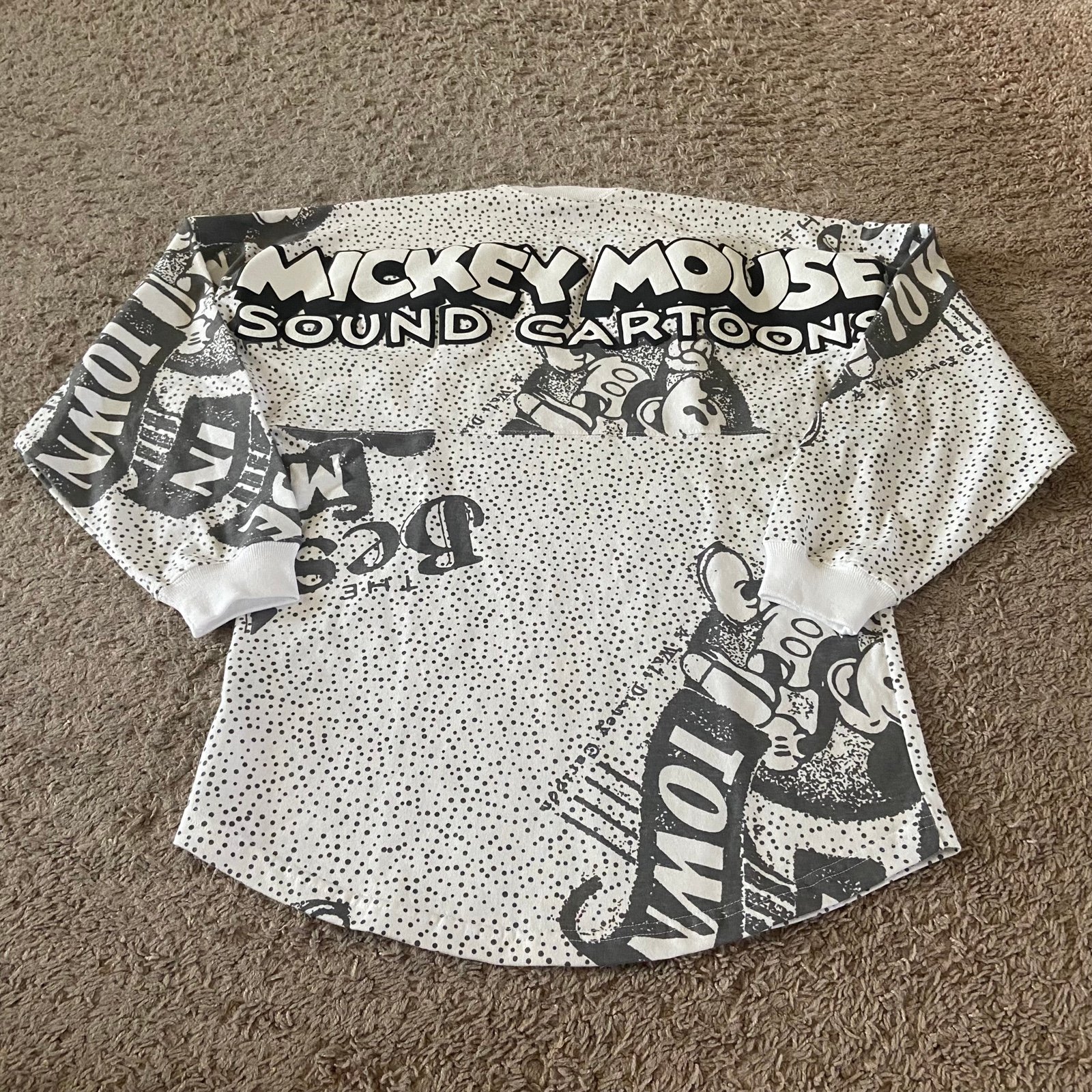 Unisex Disney Mickey Mouse Sound Cartoons Long Sleeve Spirit Jersey