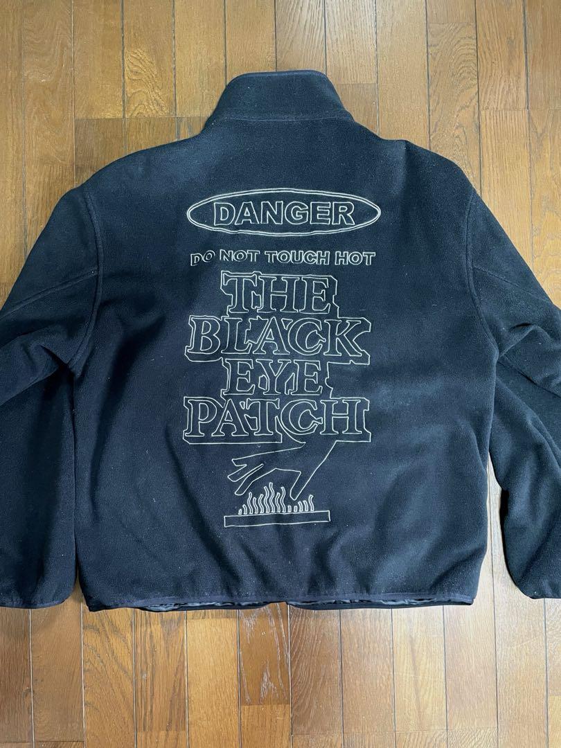 Almost unused Black eye patch fleece jacket