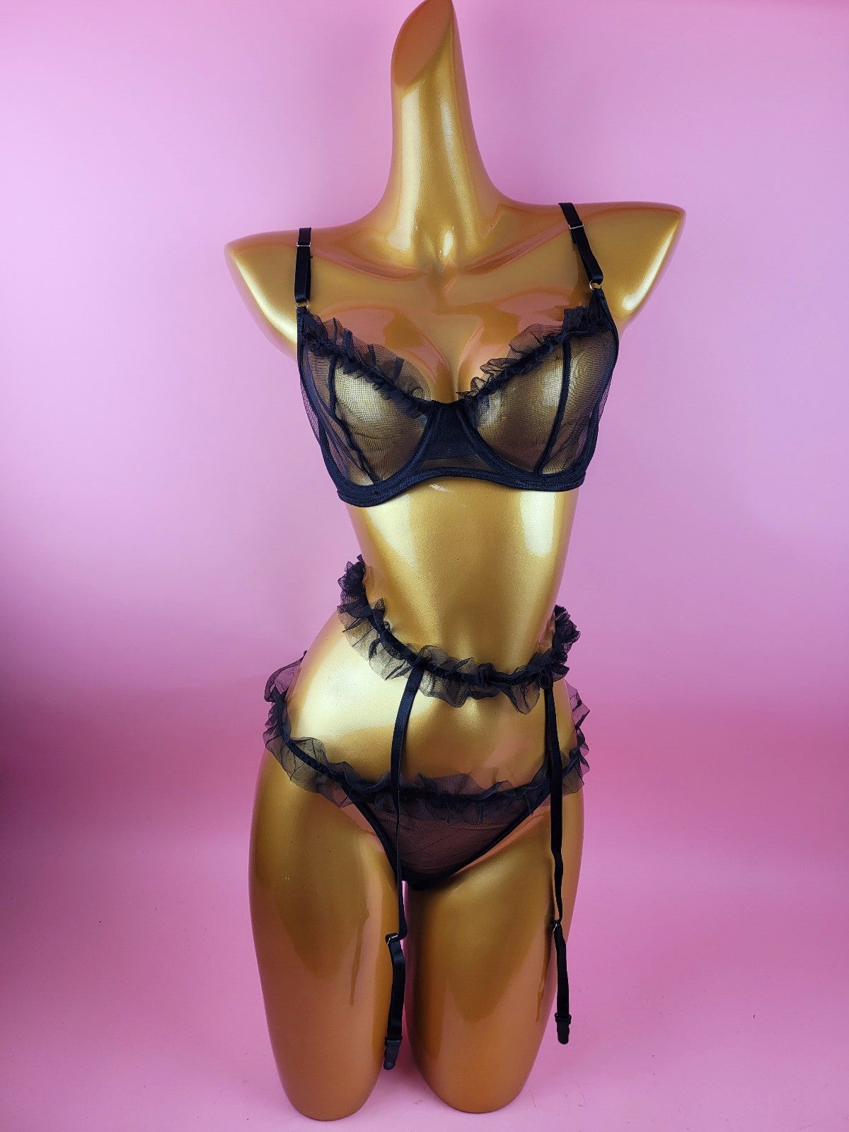 Mesh Lingerie Set come with stockings