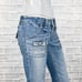 orSlow Japan Women's mid rise crop Denim Jeans multi pocket sz 1