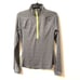 Athleta Running Wild Gray & Neon Green 1/4 Zip Up Pullover - Size SMALL