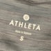 Athleta Running Wild Gray & Neon Green 1/4 Zip Up Pullover - Size SMALL