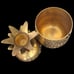 Vintage Solid Brass Pineapple Lidded Jar Container Canister