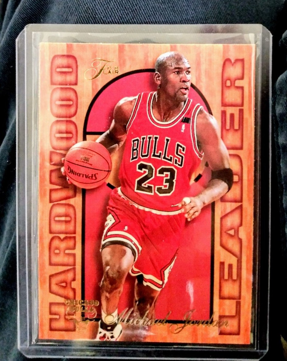 Michael Jordan 1995-96 Flair Hardwood Leader No. 4 of 27